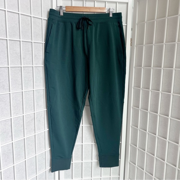 NWOT Tommy John Men's Adaptable Dark Green Jogger Sweatpants Large - Picture 1 of 5